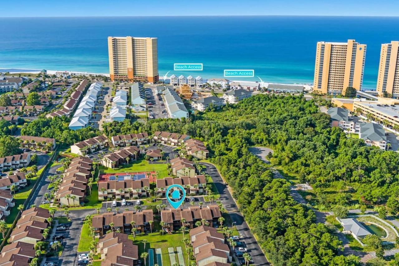 Experience Starlit Nights From Beach Happy'S Balcony Overlooking The Community Pool At Beachwalk Villa Panama City Beach Exterior photo